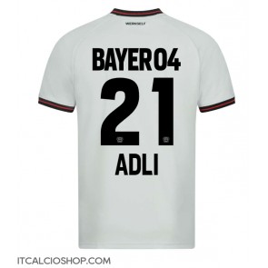 Bayer Leverkusen Amine Adli #21 Seconda Maglia 2023-24 Manica Corta